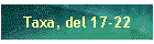 Taxa, del 17-22